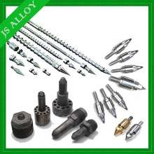 Injection screw barrel assembly parts for PVC